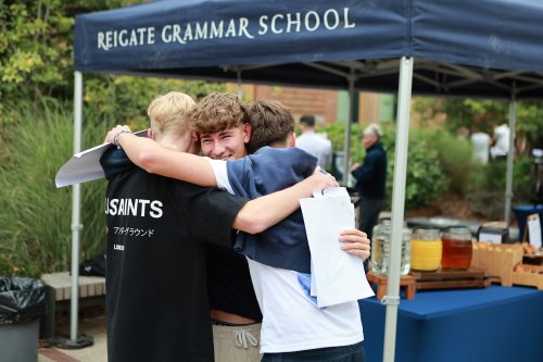 of A Level grades were A*- B